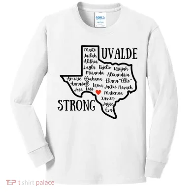 Uvalde Strong Remember The Victims Kids Long Sleeve Shirt