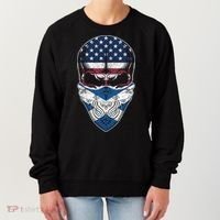 Usa Scotland Roots Gift Scottish American Flag Skull Cool Gift Women's Sweatshirt thumb 0