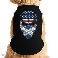 Usa Scotland Roots Gift Scottish American Flag Skull Cool Gift Doggie Tank thumb 0