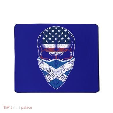 Usa Scotland Roots Gift Scottish American Flag Skull Cool Gift Mousepad