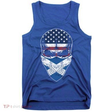 Usa Scotland Roots Gift Scottish American Flag Skull Cool Gift Tank Top