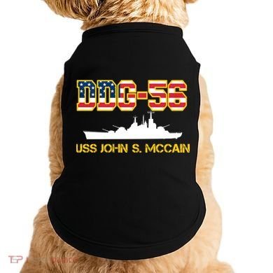 USS John McCain DDG-56 USA Flag Doggie Tank