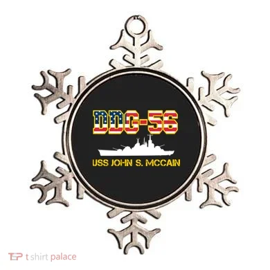 USS John McCain DDG-56 USA Flag Ornament