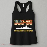 USS John McCain DDG-56 USA Flag Women's Tank Top thumb 3