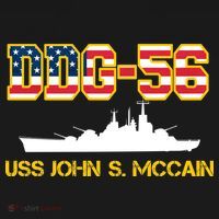 USS John McCain DDG-56 USA Flag Toddler Hoodie thumb 2