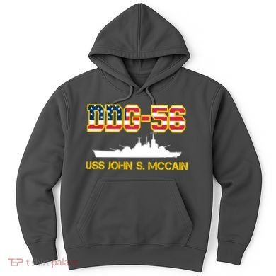 USS John McCain DDG-56 USA Flag Hoodie