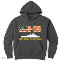 USS John McCain DDG-56 USA Flag Hoodie thumb 0