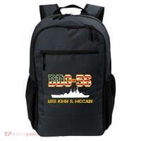 USS John McCain DDG-56 USA Flag Backpack thumb 0