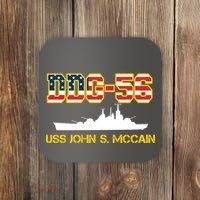 USS John McCain DDG-56 USA Flag Coaster thumb 0