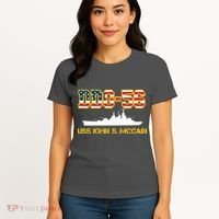USS John McCain DDG-56 USA Flag Women's T-Shirt thumb 4