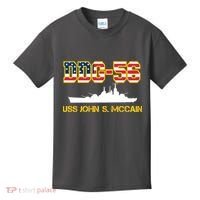 USS John McCain DDG-56 USA Flag Kids T-Shirt thumb 0