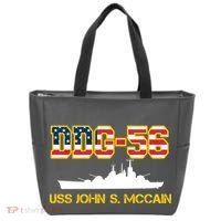 USS John McCain DDG-56 USA Flag Tote Bag thumb 0
