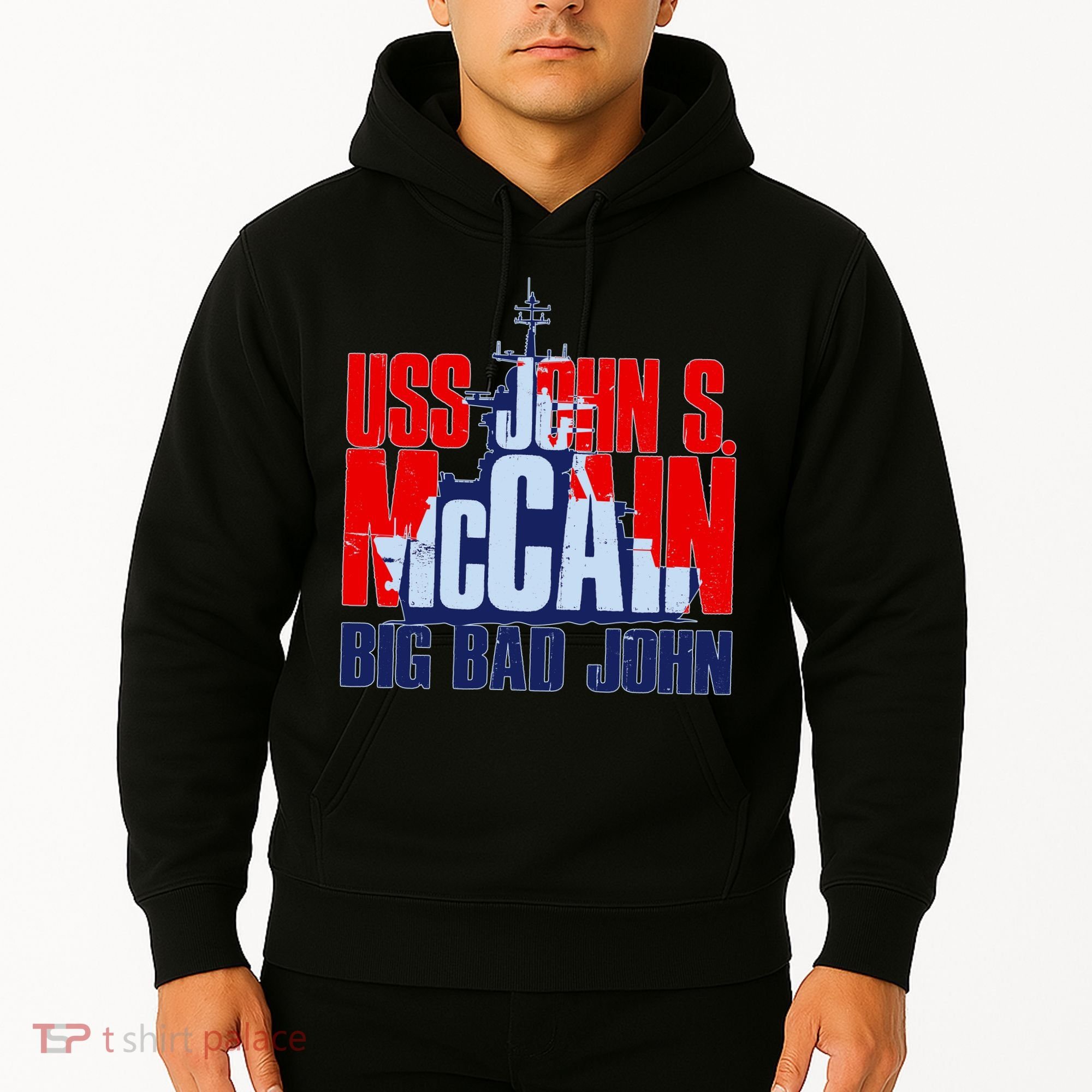USS John S. McCain Big Bad John Hoodie