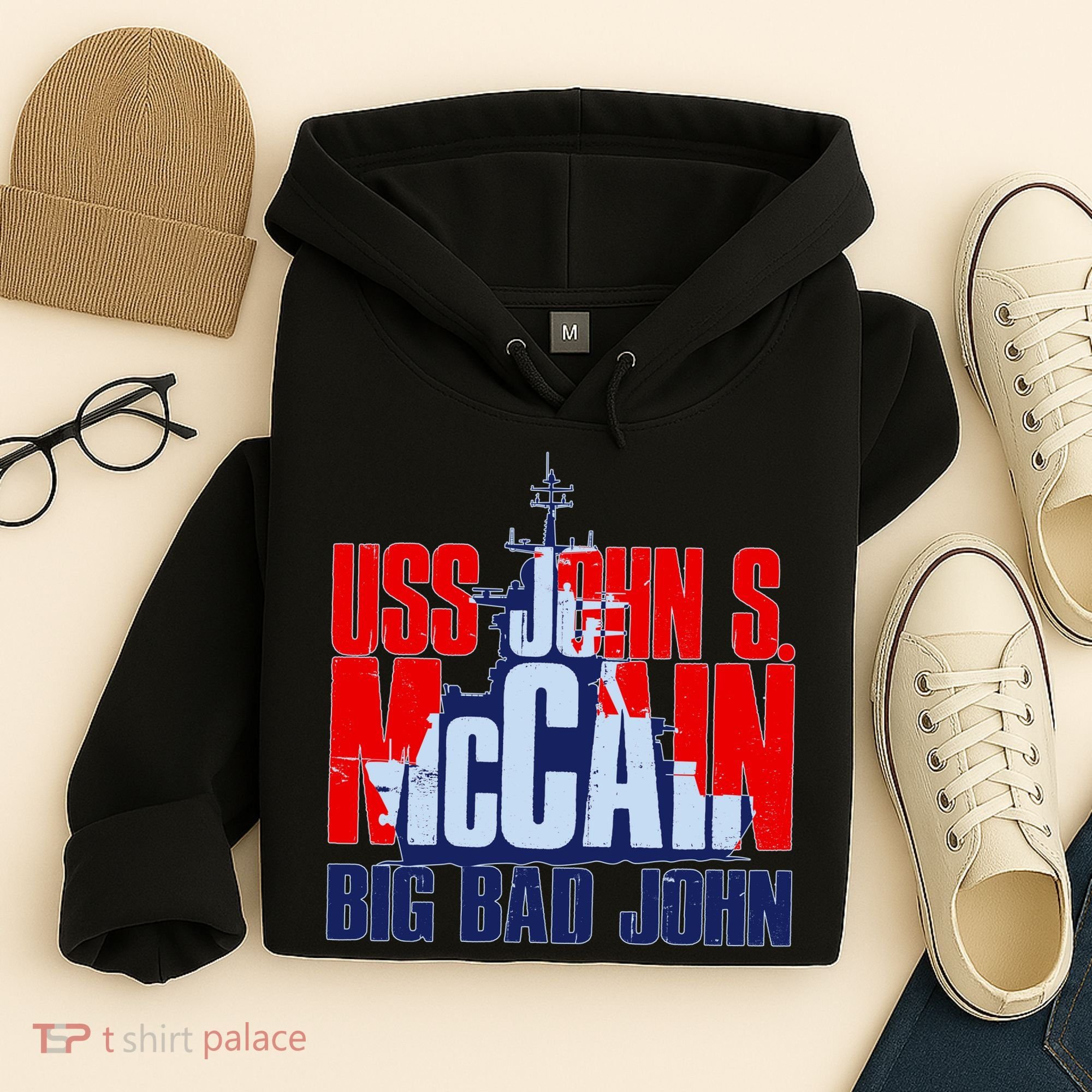 USS John S. McCain Big Bad John Hoodie