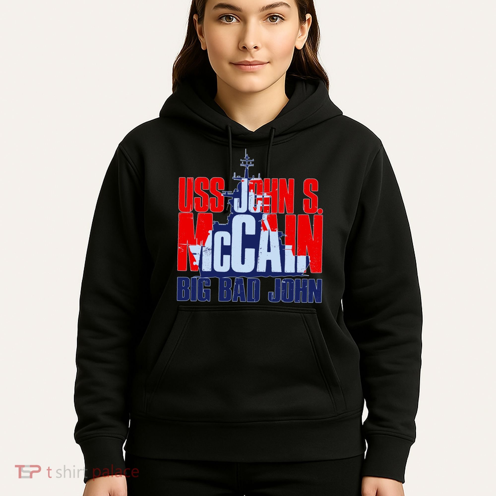 USS John S. McCain Big Bad John Hoodie