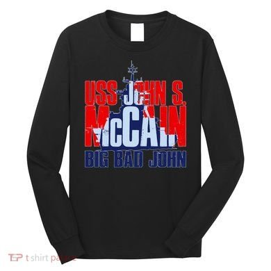 USS John S. McCain Big Bad John Long Sleeve Shirt