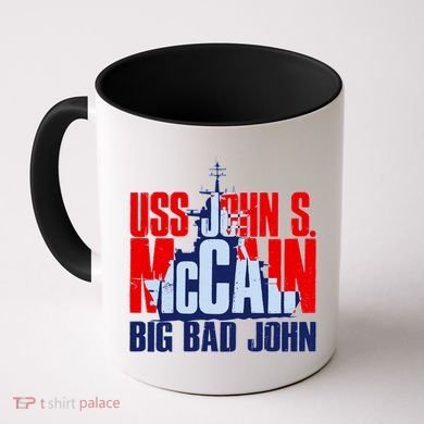 USS John S. McCain Big Bad John Coffee Mug