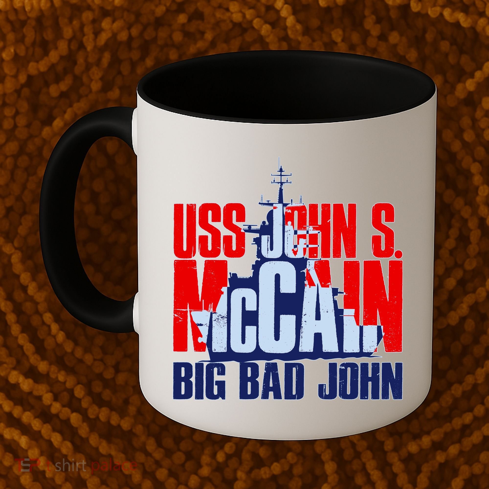 USS John S. McCain Big Bad John Coffee Mug