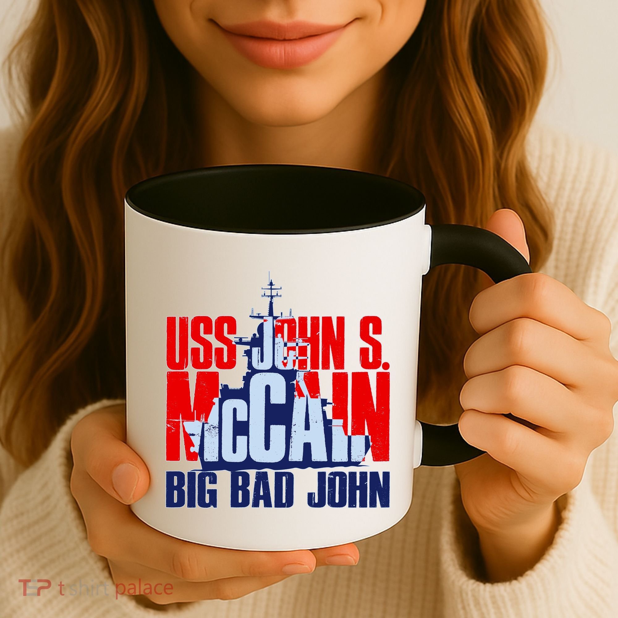 USS John S. McCain Big Bad John Coffee Mug