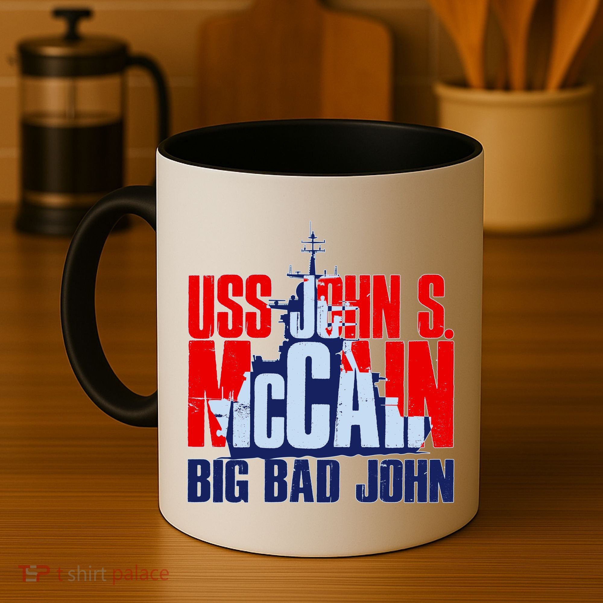 USS John S. McCain Big Bad John Coffee Mug