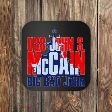 USS John S. McCain Big Bad John Coaster