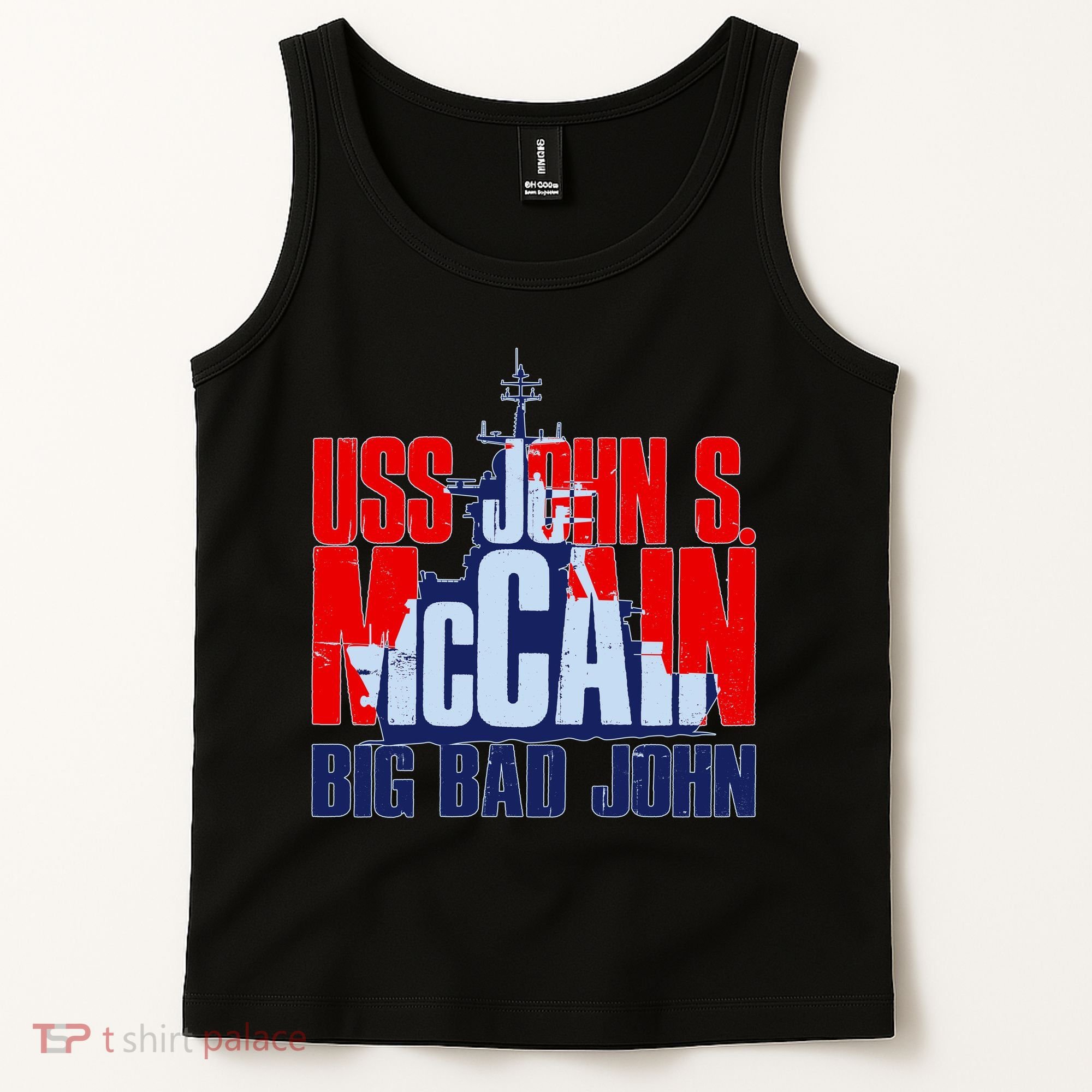 USS John S. McCain Big Bad John Tank Top