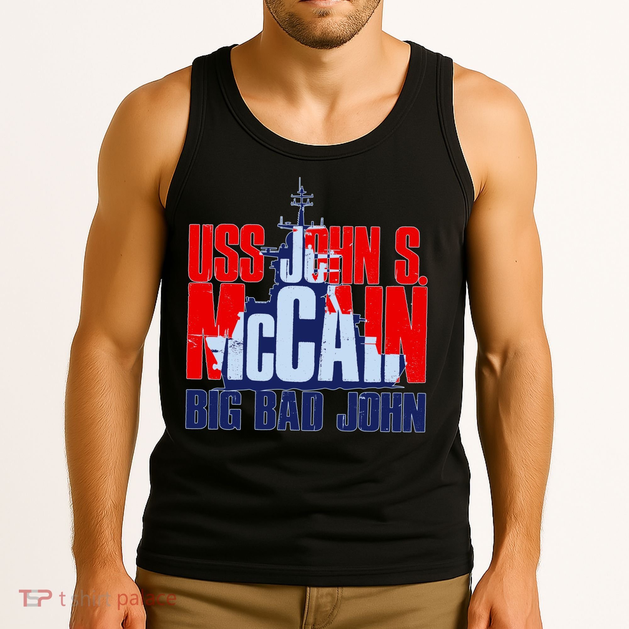 USS John S. McCain Big Bad John Tank Top