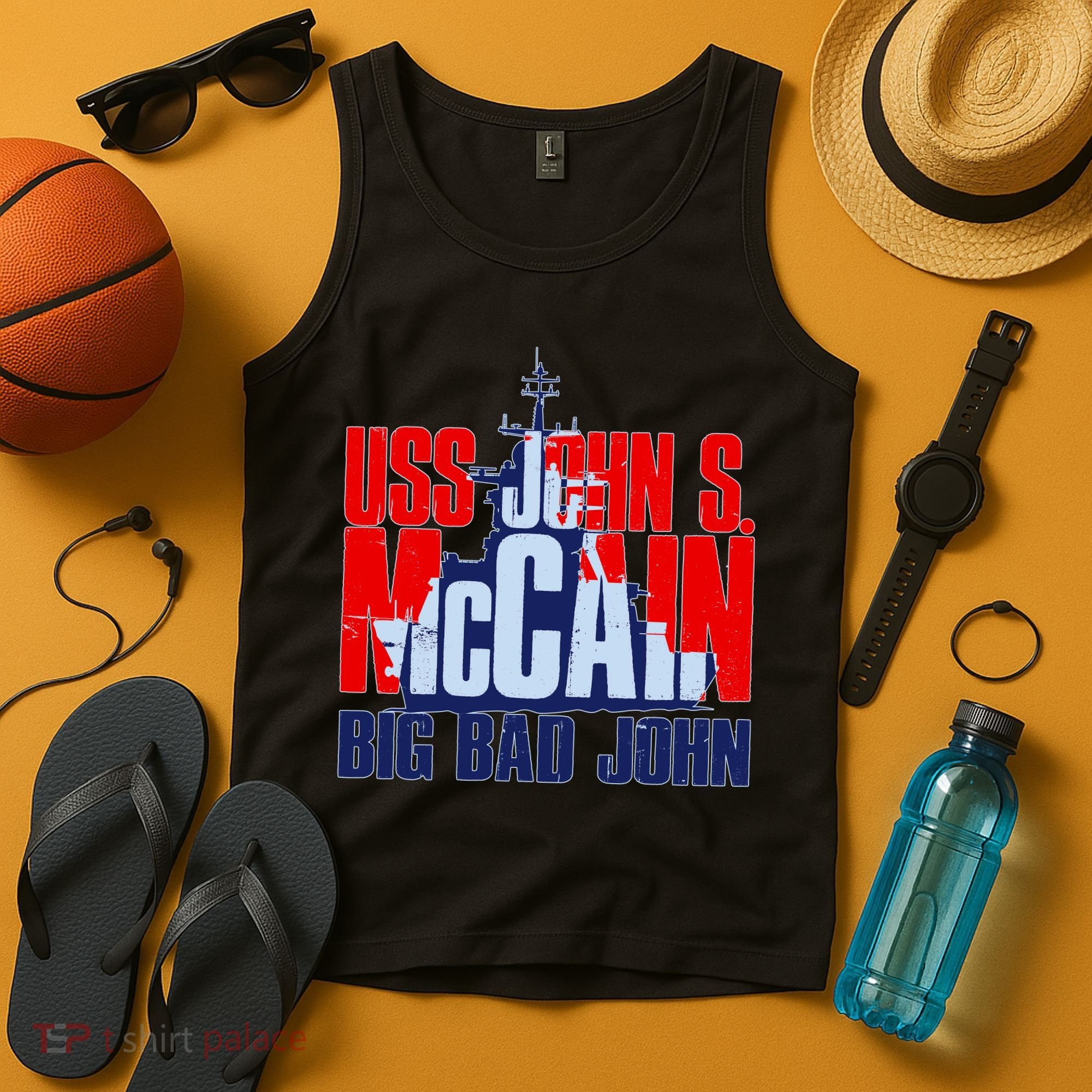 USS John S. McCain Big Bad John Tank Top