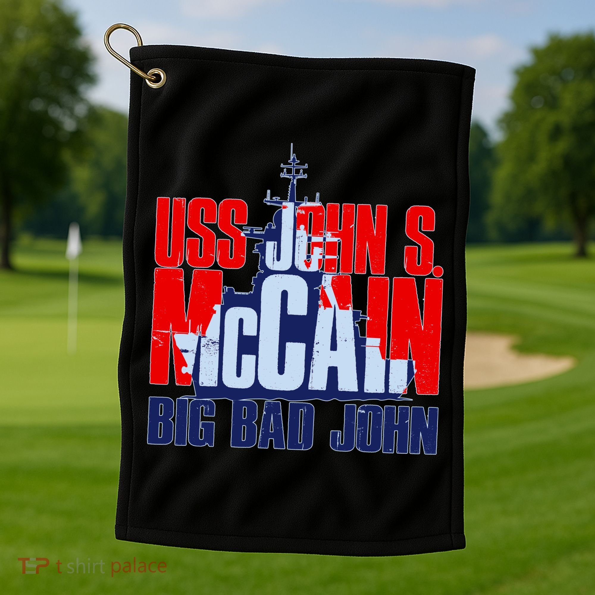 USS John S. McCain Big Bad John Golf Towel