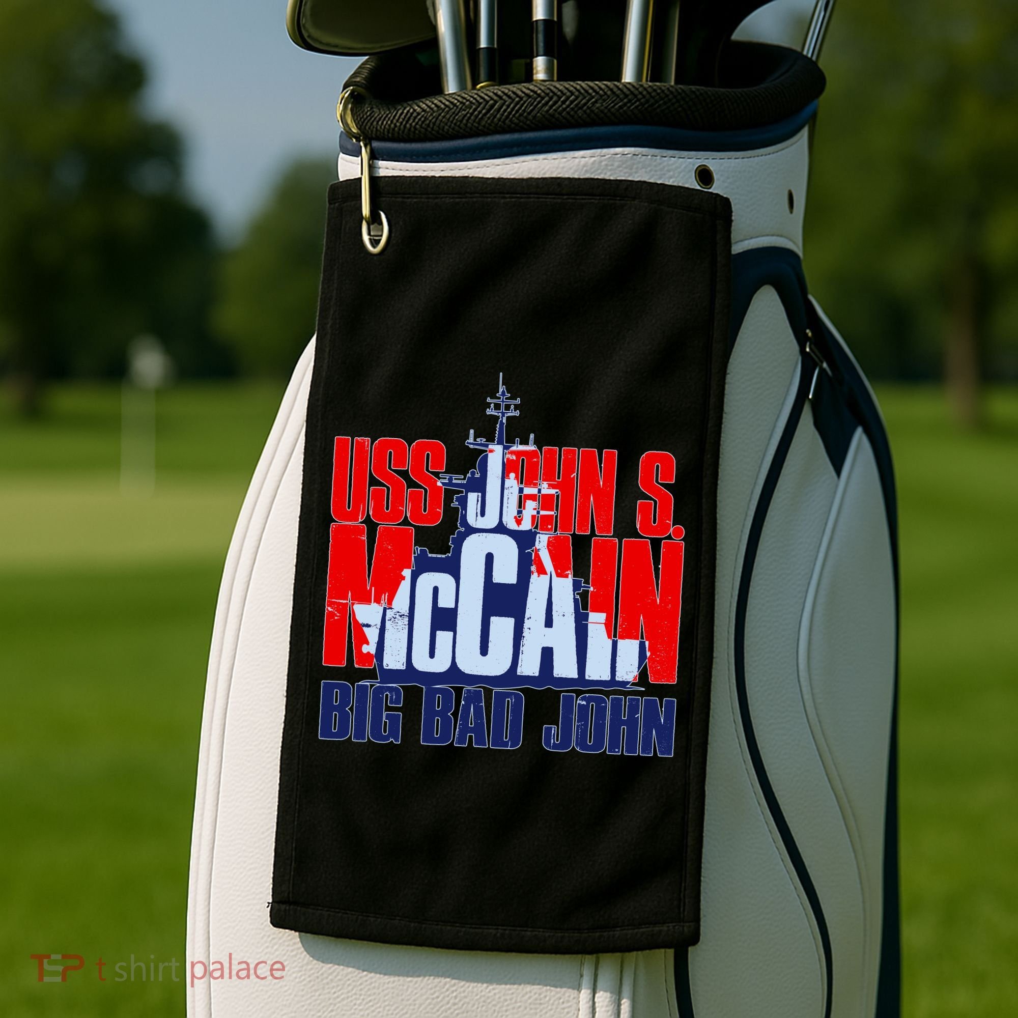 USS John S. McCain Big Bad John Golf Towel