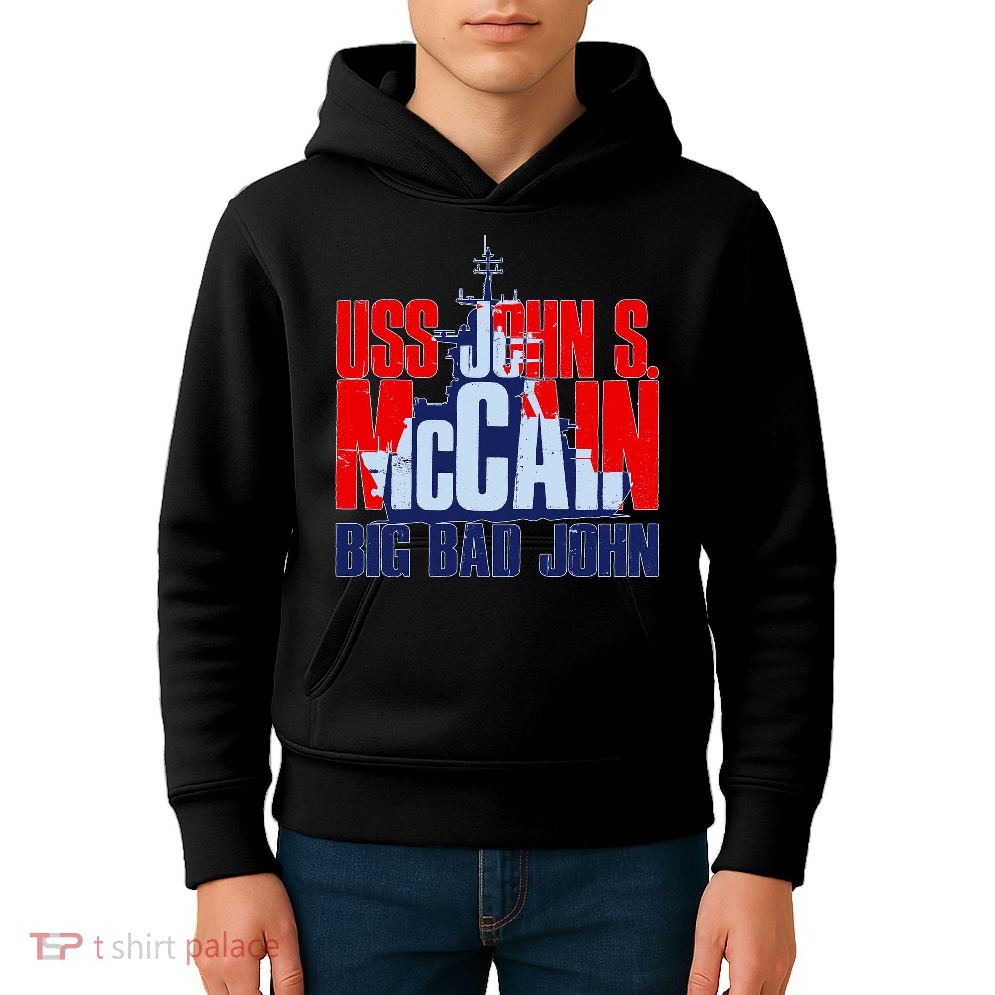 USS John S. McCain Big Bad John Kids Hoodie