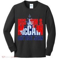 USS John S. McCain Big Bad John Kids Long Sleeve Shirt thumb 0