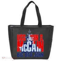 USS John S. McCain Big Bad John Tote Bag thumb 0