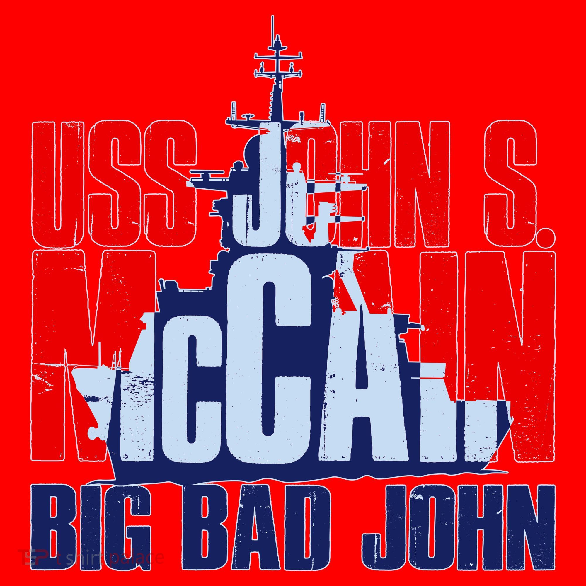 USS John S. McCain Big Bad John Santa Hat