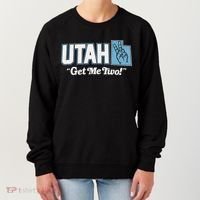 UTAH state slogan get me two finger hand retro 90s action Women's Sweatshirt thumb 0