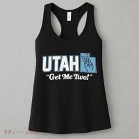 UTAH state slogan get me two finger hand retro 90s action Women's Tank Top thumb 3