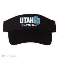 UTAH state slogan get me two finger hand retro 90s action Visor thumb 0