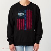 Uss Skate Ssn578 American Flag Submarine Women's Sweatshirt thumb 0