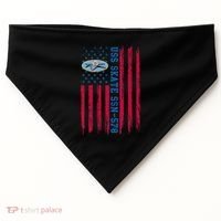 Uss Skate Ssn578 American Flag Submarine USA-Made Doggie Bandana thumb 0