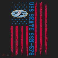 Uss Skate Ssn578 American Flag Submarine Beanie thumb 2