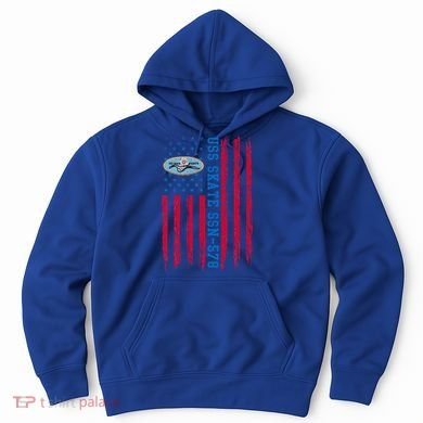 Uss Skate Ssn578 American Flag Submarine Hoodie