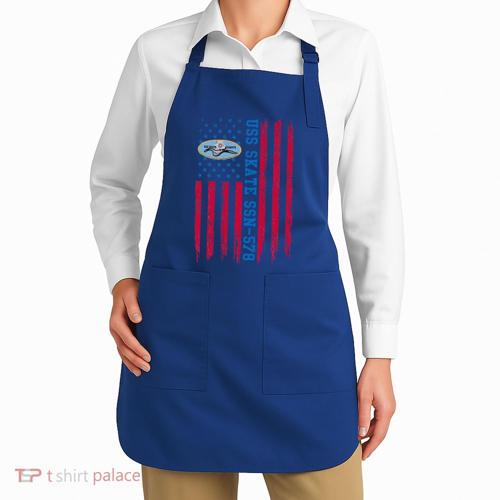 Uss Skate Ssn578 American Flag Submarine Apron