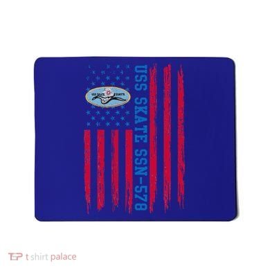 Uss Skate Ssn578 American Flag Submarine Mousepad