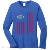 Uss Skate Ssn578 American Flag Submarine Women's Long Sleeve Shirt thumb 0
