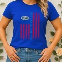 Uss Skate Ssn578 American Flag Submarine Women's T-Shirt thumb 2