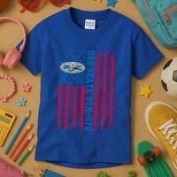 Uss Skate Ssn578 American Flag Submarine Kids T-Shirt thumb 3