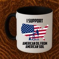 United States Support American Oil From American Soil Coffee Mug thumb 2