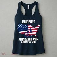 United States Support American Oil From American Soil Women's Tank Top thumb 3