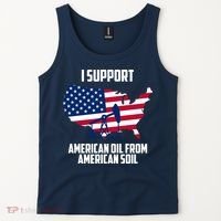 United States Support American Oil From American Soil Tank Top thumb 2