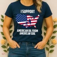 United States Support American Oil From American Soil Women's T-Shirt thumb 2